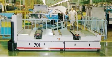 AGVs for paper and packaging installation shown in the case study